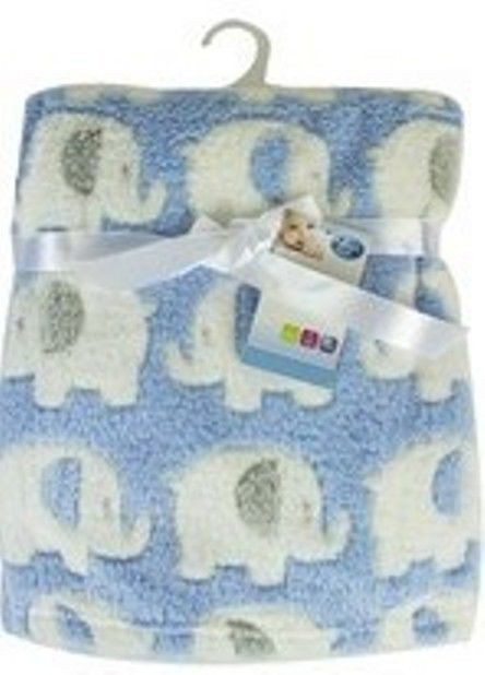 First Steps Luxury Soft Fleece Baby Blanket in Cute Hearts Design 75x100cm for Babies from Newborn 
