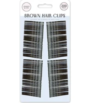 brown hair clips