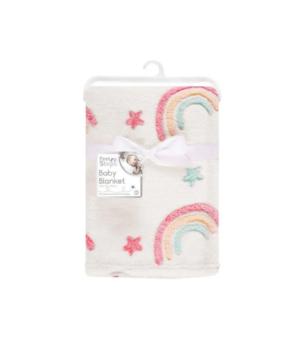 Rainbow design newborn baby blanket