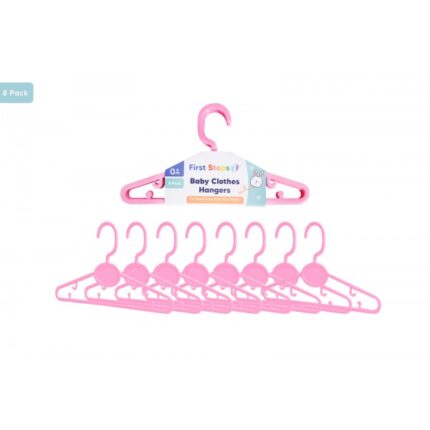 first step baby hangers pink colour for baby clothes and coat