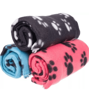 Paw print blanket