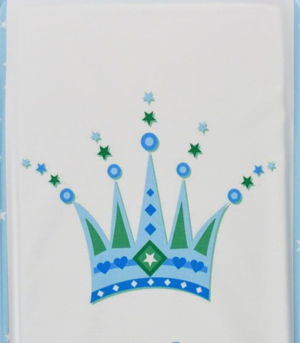Baby Boy Little Prince Blue Crown