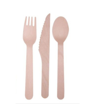 wooden cutlery set