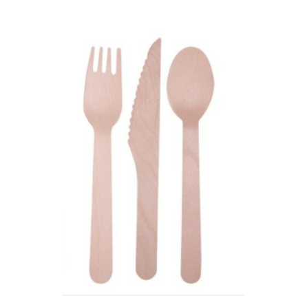 wooden cutlery set